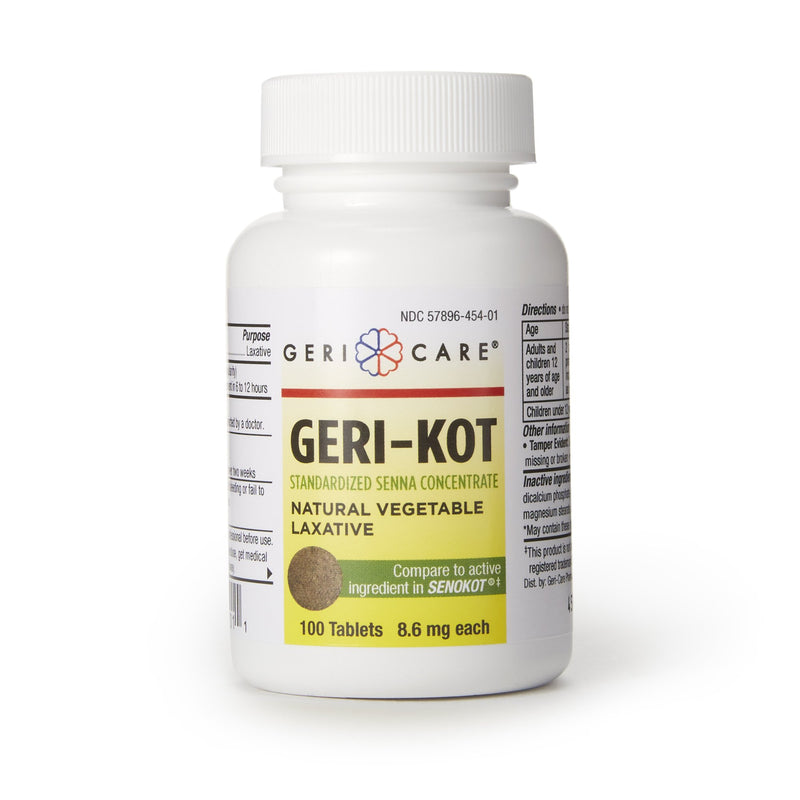 Geri-Kot Sennosides Laxative, Sold As 12/Case Geri-Care 451-01-Gcp