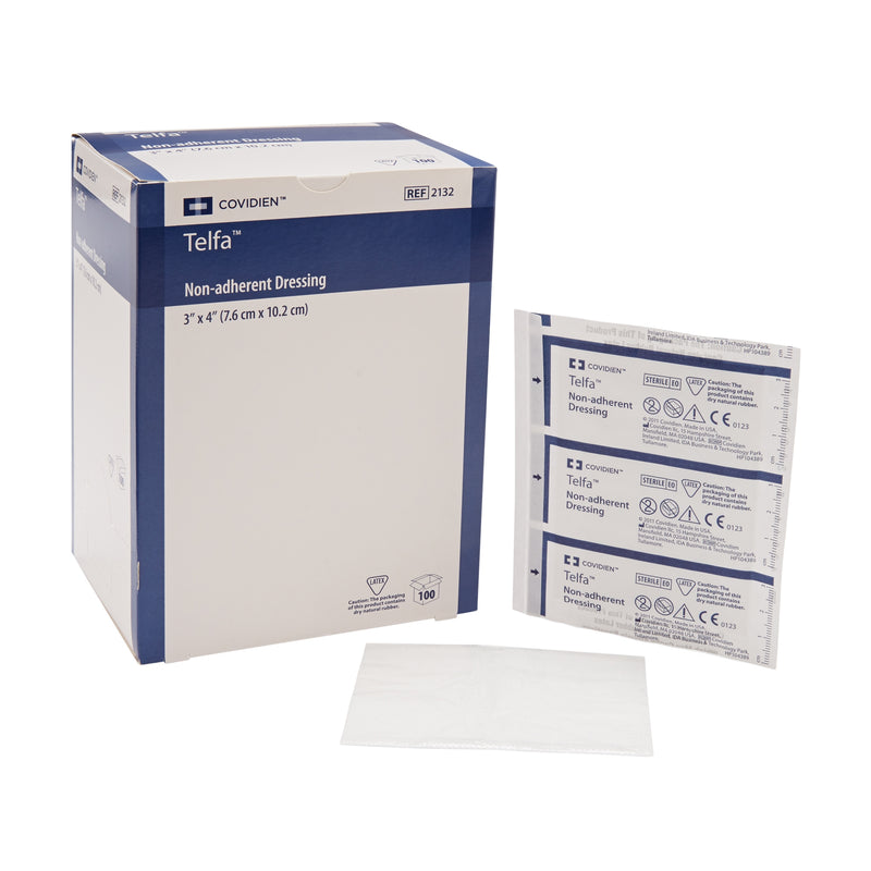 Telfa™ Ouchless Nonadherent Dressing, 3 X 4 Inch, Sold As 2400/Case Cardinal 2132-