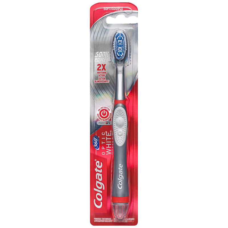 Colgate® 360 Optic White® Sonic Power Toothbrush, Sold As 3/Pack Colgate Cn05776A