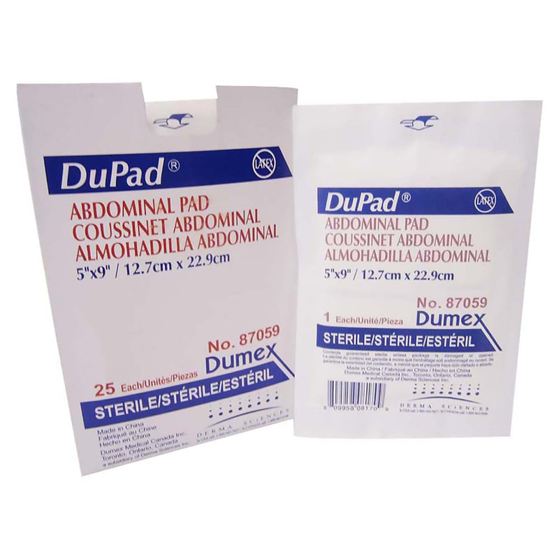 Dupad® Sterile Abdominal Pad, 5 X 9 Inch, Sold As 25/Box Gentell 87059
