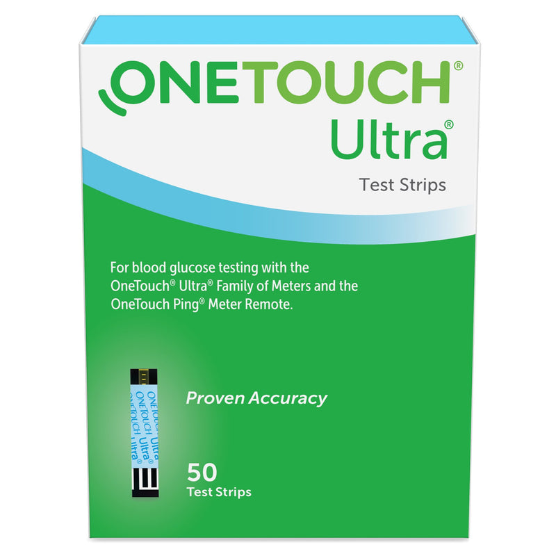 Onetouch® Ultra® Blue Blood Glucose Test Strip, Sold As 50/Box Lifescan 022896