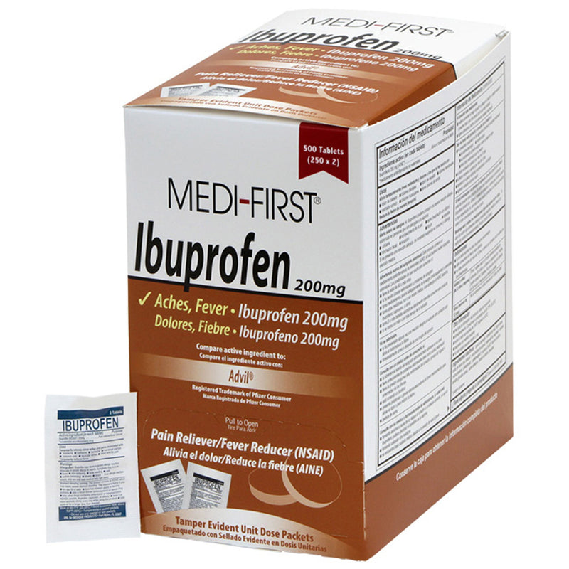 Medi-First Ibuprofen Pain Relief, Sold As 250/Box Medique 80813