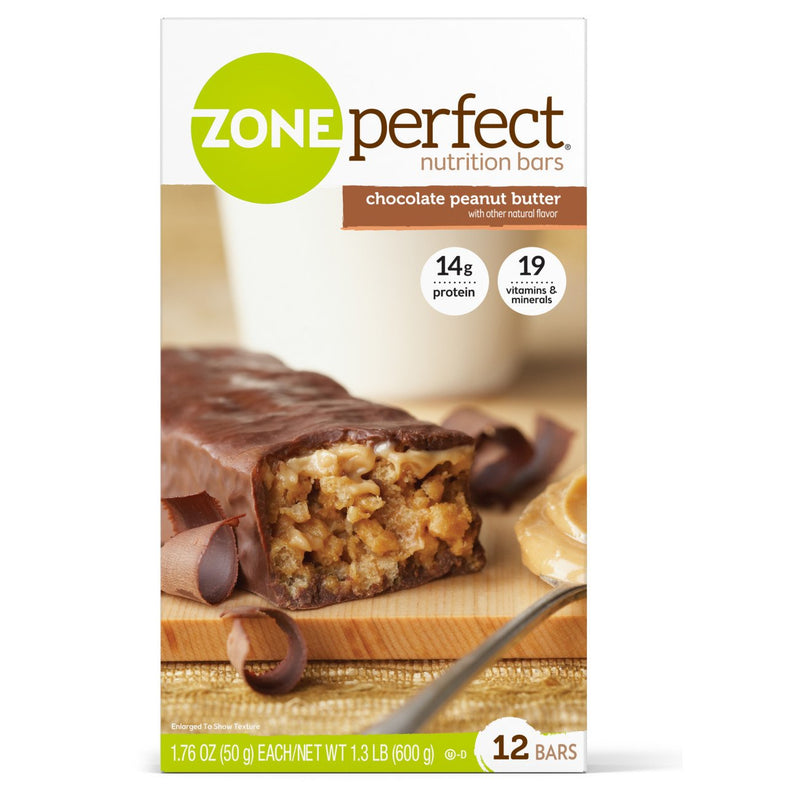 Zoneperfect® Chocolate Peanut Butter Nutrition Bar, Sold As 12/Box Abbott 63161