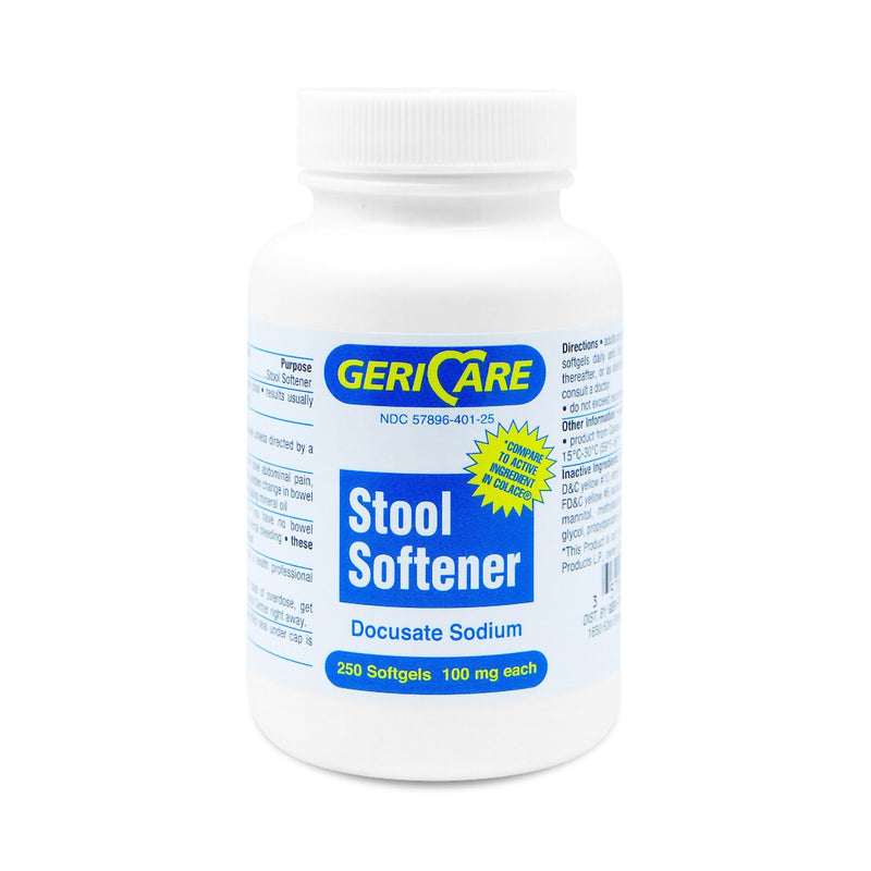 Geri-Care® Docusate Sodium Stool Softener, Sold As 12/Case Geri-Care 401-25-Hst