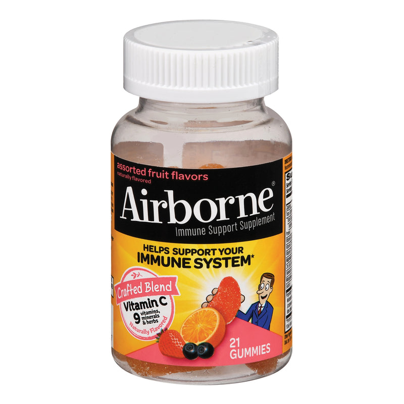 Airborne® Original Immune Support Supplement Gummies, Assorted Fruit Flavors, Sold As 1/Bottle Reckitt 64786518572