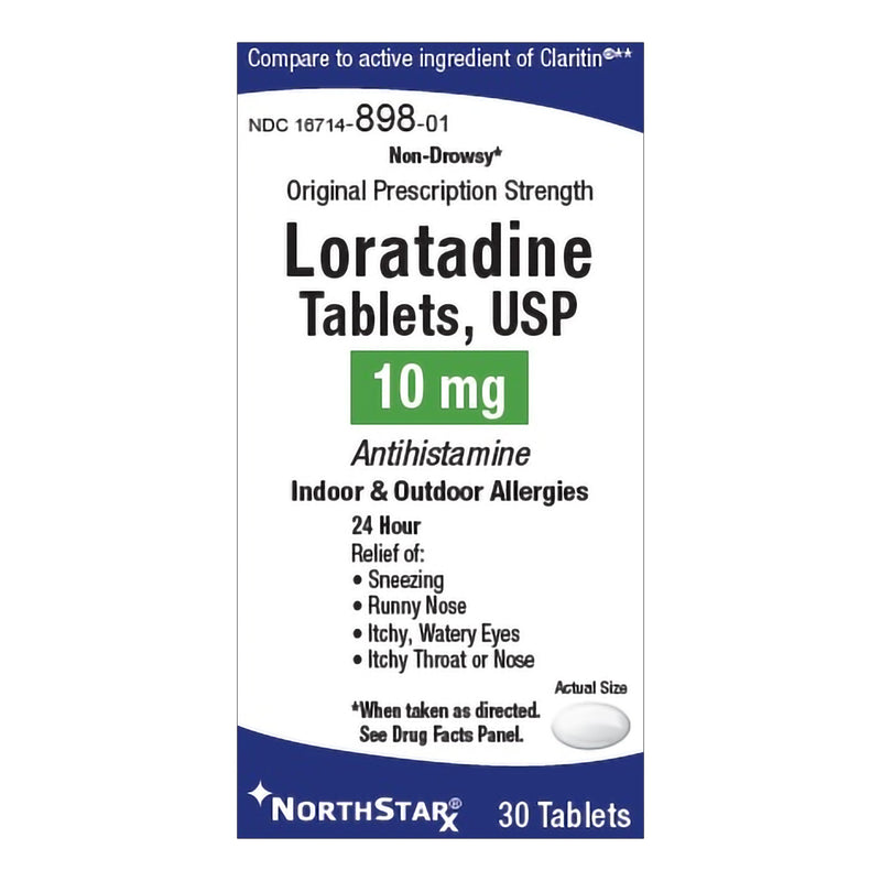 Northstar Rx 10 Mg Loratadine Allergy Relief, Sold As 1/Bottle Northstar 16714089801