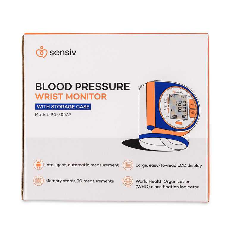 Sinsiv Wrist Blood Pressure Monitor, Sold As 1/Each Acutens Senbpwr
