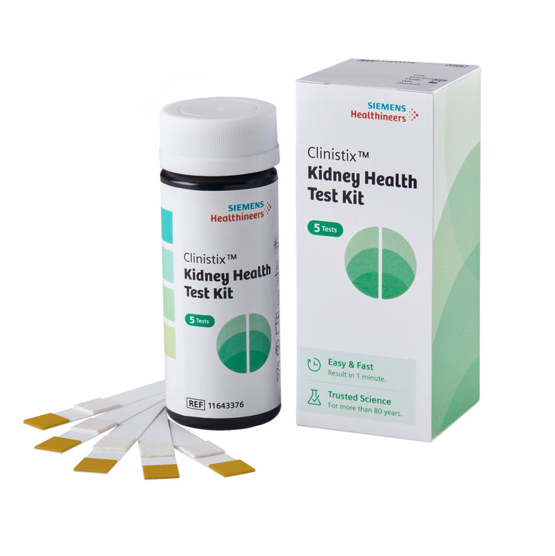Clinistix™ Kidney Health Urinalysis Test Kit, Albumin / Creatinine / Creatinine Ratio, Sold As 5/Case Siemens 11643376