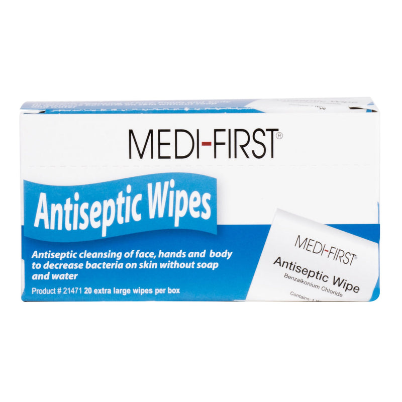 Medi First Sanitizing Skin Wipe, Sold As 20/Box Medique 21471