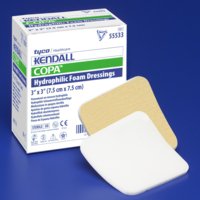 Kendall™ Foam Dressing Without Border, 5 X 5 Inch, Sold As 10/Box Cardinal 55555