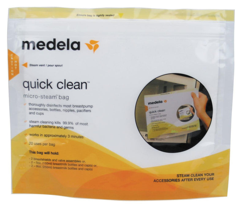 Medela Quick Clean™ Micro-Steam™ Bags, Sold As 12/Case Medela 87024Na