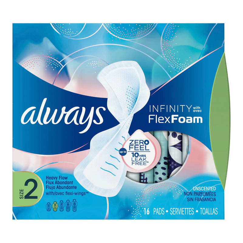 Pad, Always Infinity Super+Wings (16/Bx 12Bx/Cs), Sold As 192/Case Procter 10037000117145