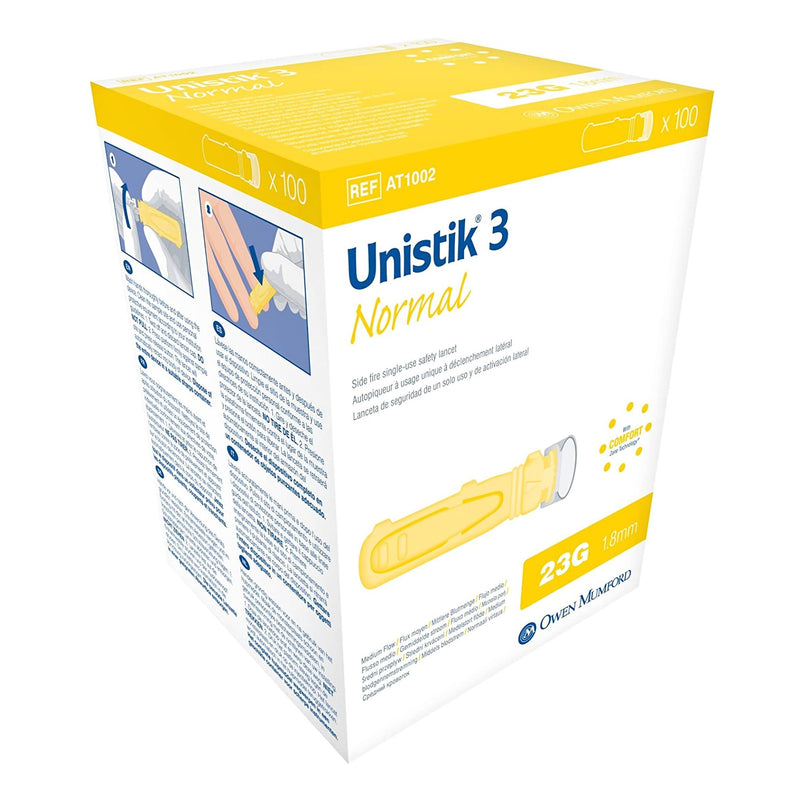 Unistik® 3 Normal Safety Lancet, Sold As 100/Box Owen At 1002