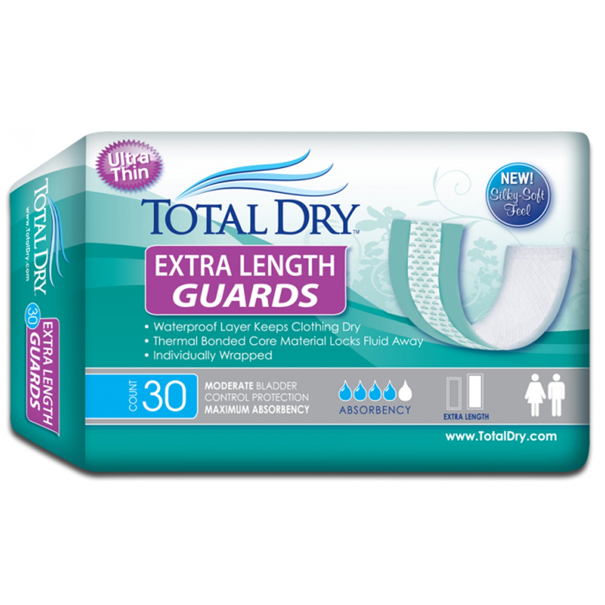 Totaldry™ Maximum Absorbency Bladder Control Pad, 12-Inch Length, Sold As 180/Case Secure Sp1570