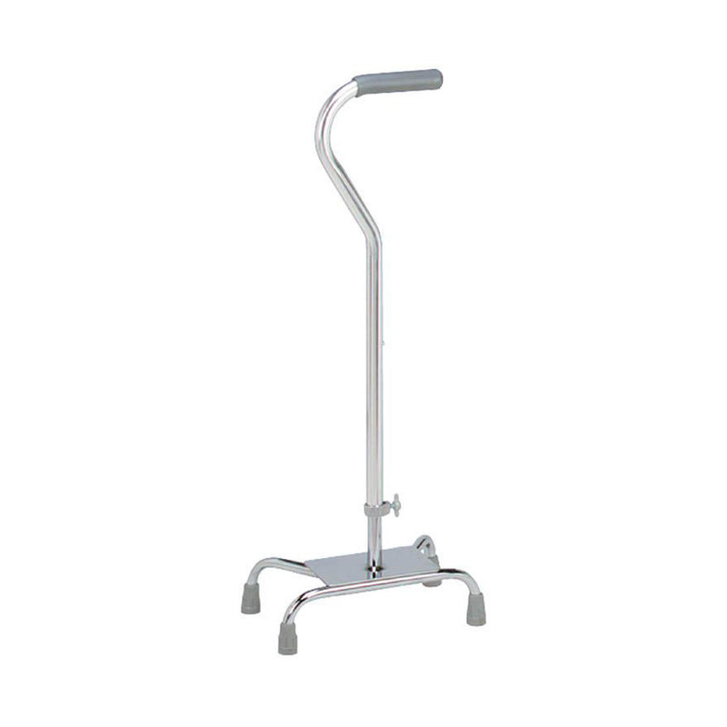 Carex® Offset Quad Cane With Large Base, Silver, Sold As 1/Each Apex-Carex Fga740C0 0000