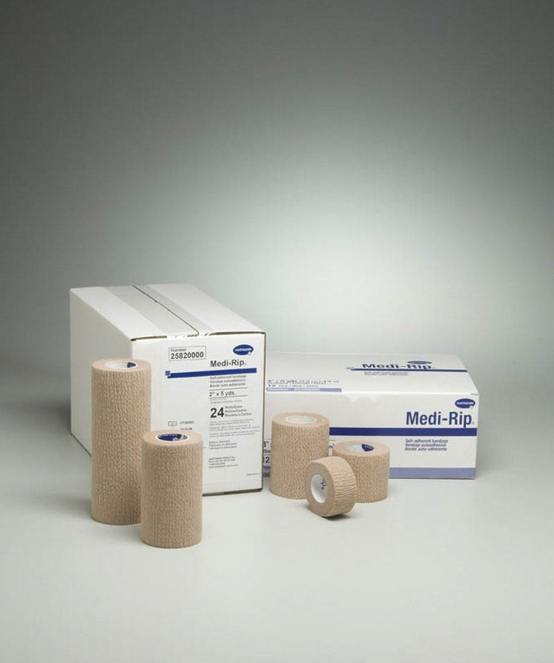 Medi-Rip® Self-Adherent Closure Cohesive Bandage, 1 Inch X 5 Yard, Sold As 24/Box Hartmann 25100000