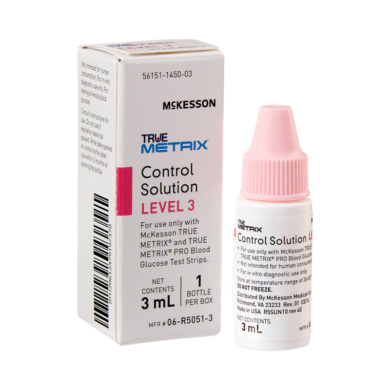 Mckesson True Metrix® Glucose Control Solution, 3 Ml, Sold As 24/Case Mckesson 06-R5051-3