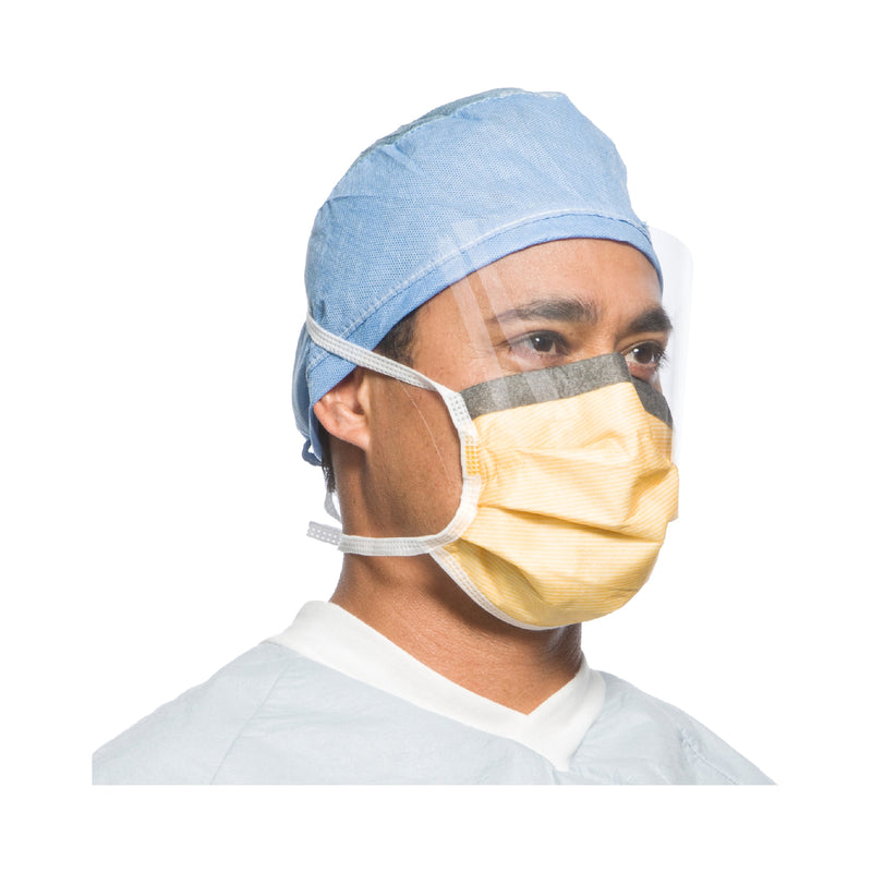 Fluidshield® Surgical Mask With Eye Shield, Sold As 100/Case O&M 48247