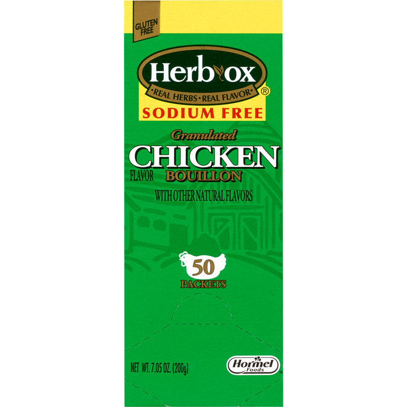 Herb-Ox® Chicken Bouillon Sodium Free Instant Broth, Sold As 50/Box Hormel 36087