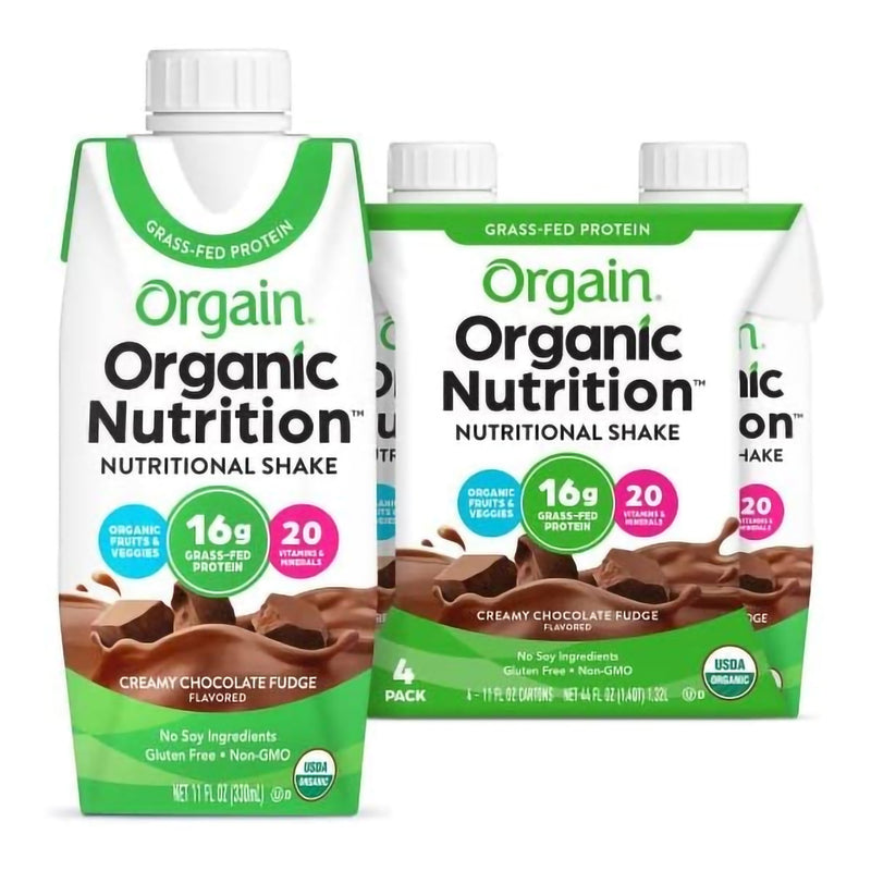 Orgain® Organic Nutrition™ Chocolate Nutritional Shake, 11-Ounce Carton, Sold As 4/Pack Orgain 860547000013