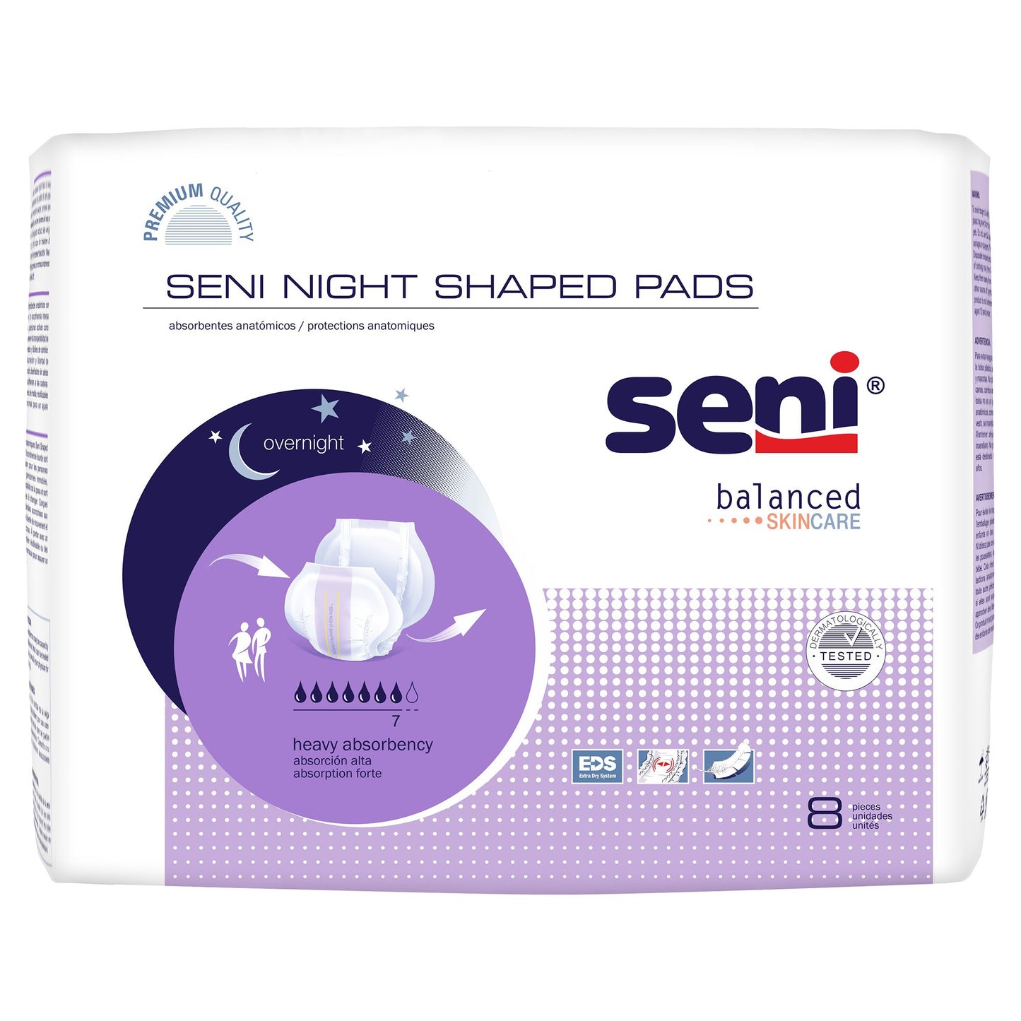 Seni Night Shaped Pads, Sold As 8/Pack Tzmo S-Pl08-Ps1