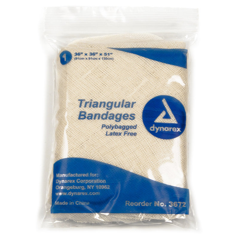 Dynarex Triangular Bandage, 36 X 36 X 51 Inch, Sold As 12/Box Dynarex 3672