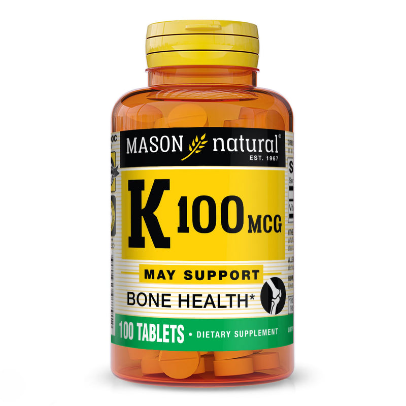 Vitamin K, Tab 100Mcg (100/Bt), Sold As 1/Bottle Mason 31184507791