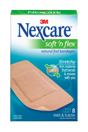Nexcare™ Soft 'N Flex Tan Adhesive Strip, 2 X 4 Inch, Sold As 8/Box 3M 571-08