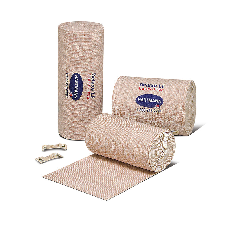 Deluxe® 480® Lf Clip Detached Closure Elastic Bandage, 3 Inch X 5 Yard, Sold As 10/Pack Hartmann 39300000