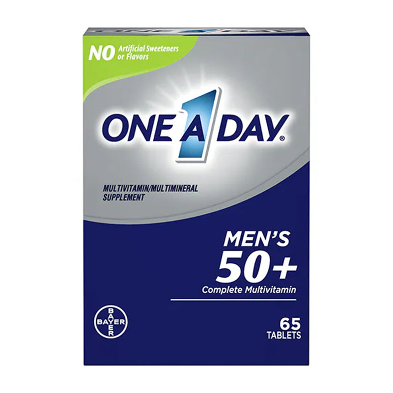 One A Day Men'S 50+ Complete Multivitamin Tablets, Sold As 1/Bottle Bayer 01650058702