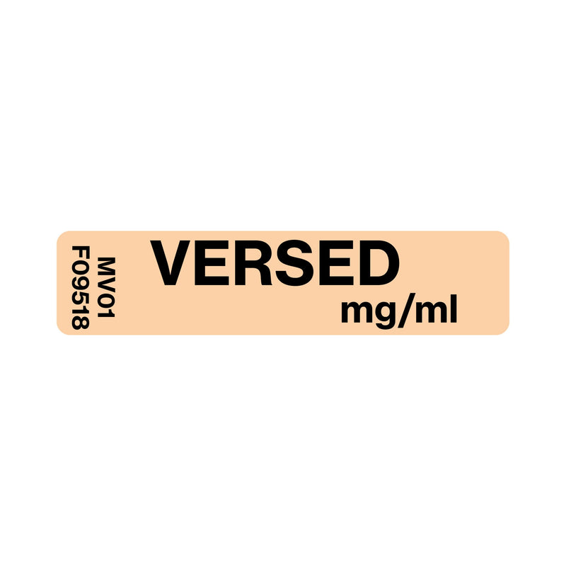 Medvision® Drug Label, Versed Mg/Ml, Sold As 1/Each Precision Mv01Fo9518