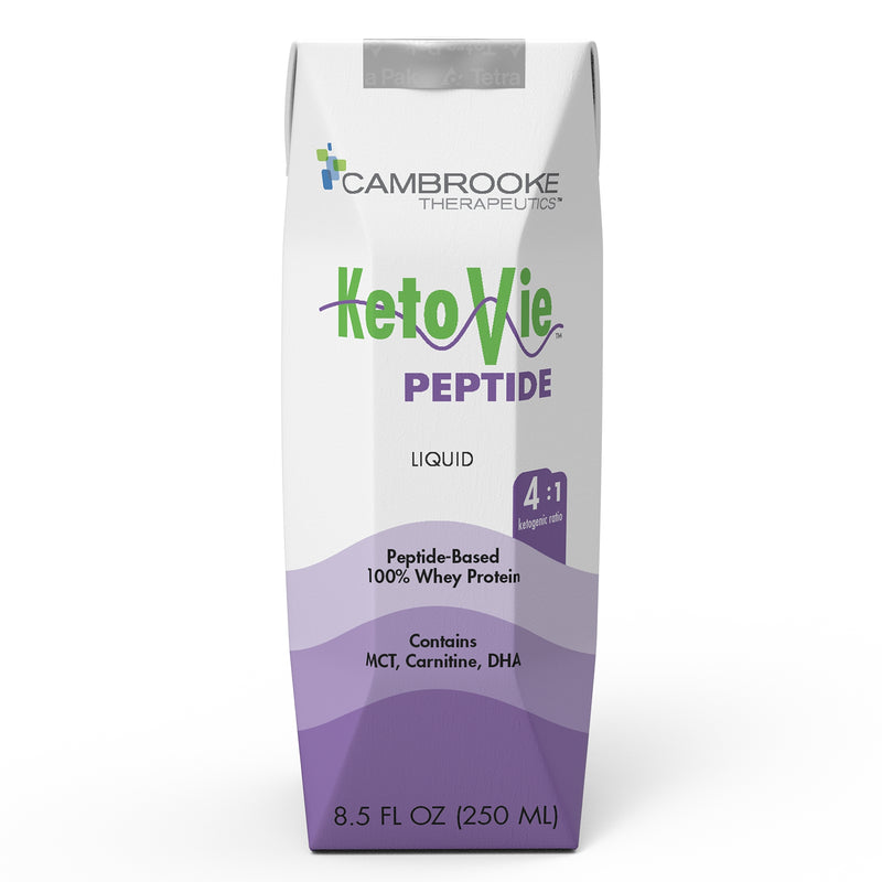 Ketovie™ Peptide 4:1 Ketogenic Medical Food, 8.5-Ounce Carton, Sold As 30/Case Cambrooke 50303
