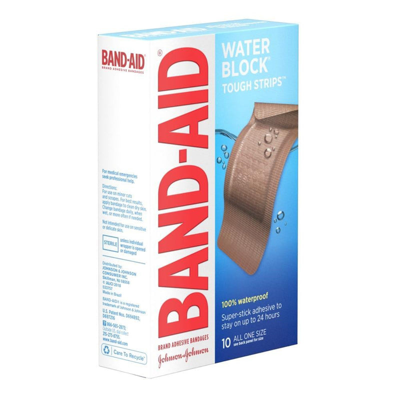 Bandage, Adh Band-Aid Tough Strips (10/Bx), Sold As 10/Box J 38137005566