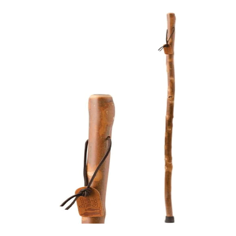 Brazos™ Sapling American Hardwood Free-Form Walking Stick With Compass, 55-Inch Height, Brown, Sold As 1/Each Mabis 602-3000-1397