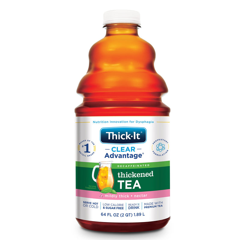 THICKENED BEVERAGE THICK-IT® CLEAR ADVANTAGE® 64 OZ. BOTTLE TEA FLAVOR LIQUID IDDSI LEVEL 2 MILDLY THICK, 1/EACH, KENT B629-A7044