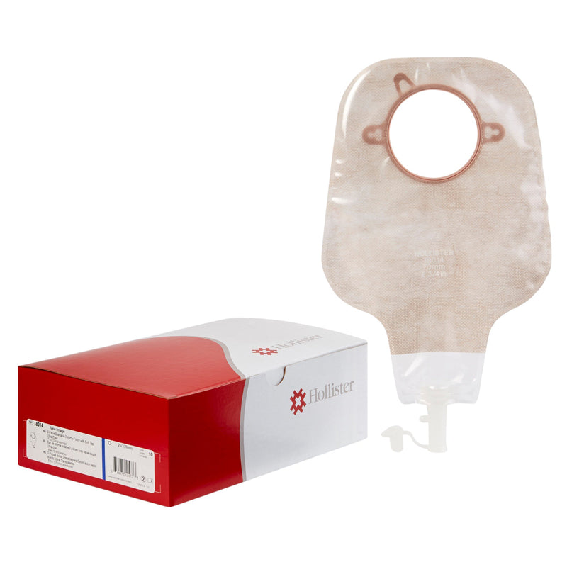 New Image™ Two-Piece Drainable Ultra-Clear Ostomy Pouch, 12 Inch Length, 2¾ Inch Flange, Sold As 10/Box Hollister 18014