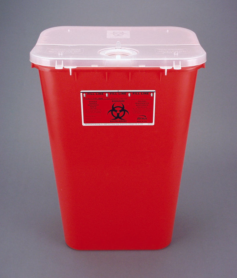 Bemis™ Sentinel Mailback Sharps Container, 11 Gallon, 22-1/2 X 16-1/2 X 11-13/16 Inch, Sold As 1/Each Bemis 111 030