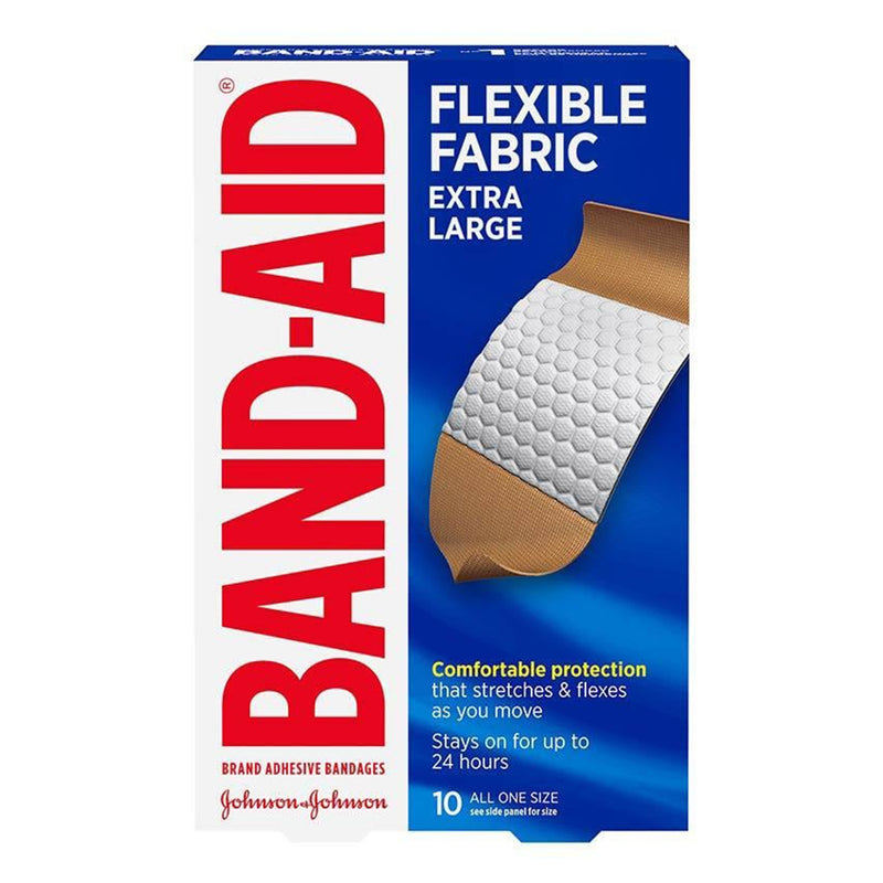 Band-Aid® Flexible Fabric Adhesive Strip, 1-3/4 X 4 Inch, Sold As 10/Box J 38137005685