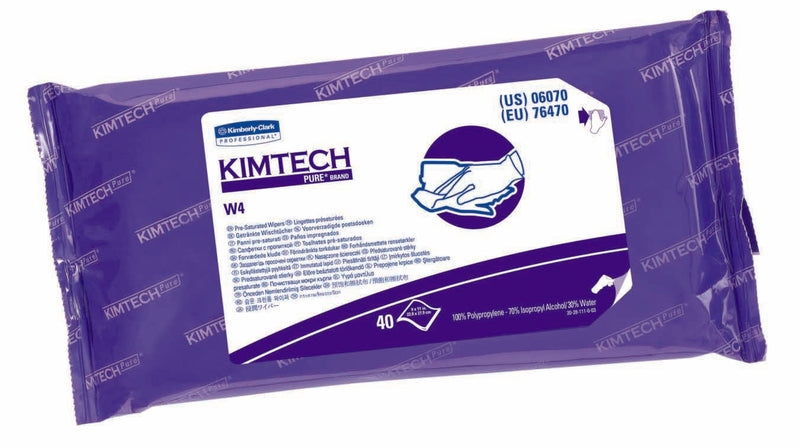 Wipes, Pre-Saturated Alchl 9X11 Wht (40/Bx 10Bx/Cs Kimcon, Sold As 40/Box Kimberly 06070