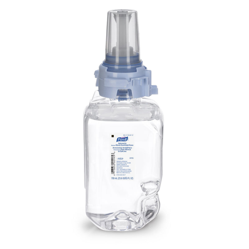 Purell Advanced Hand Sanitizer Foam, Ethyl Alcohol, Refill Bottle, 70%, 700 Ml, Sold As 4/Case Gojo 8705-04