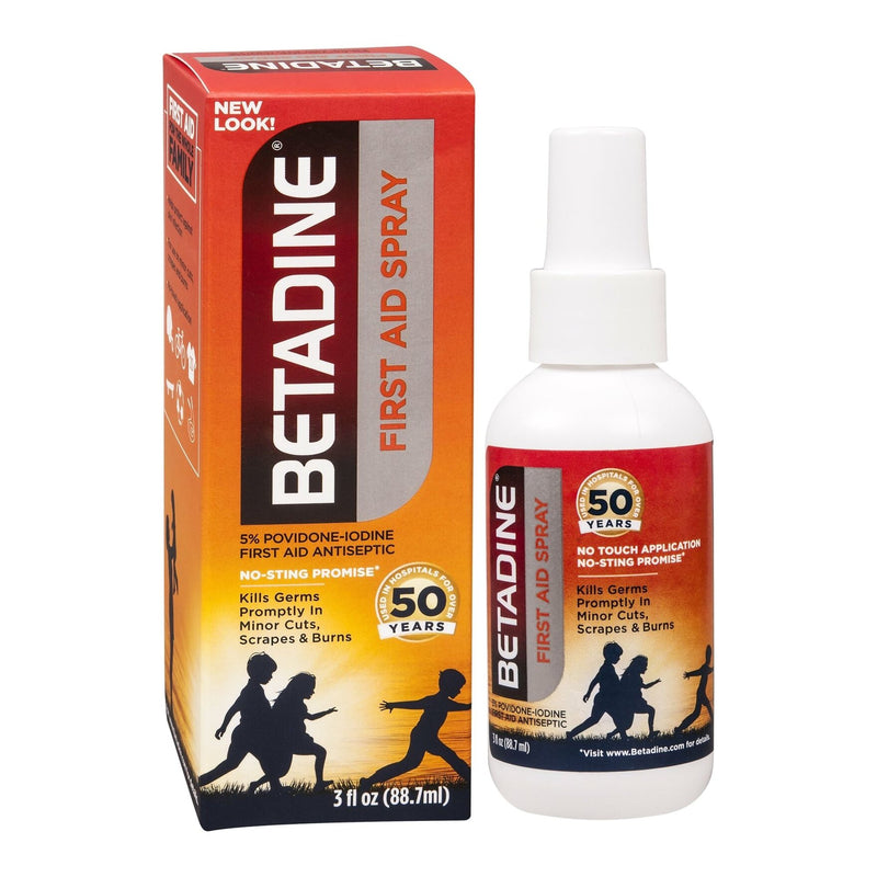Betadine® Povidone-Iodine Antiseptic, 88.7 Ml Spray Bottle, Sold As 1/Each Purdue 67618016003