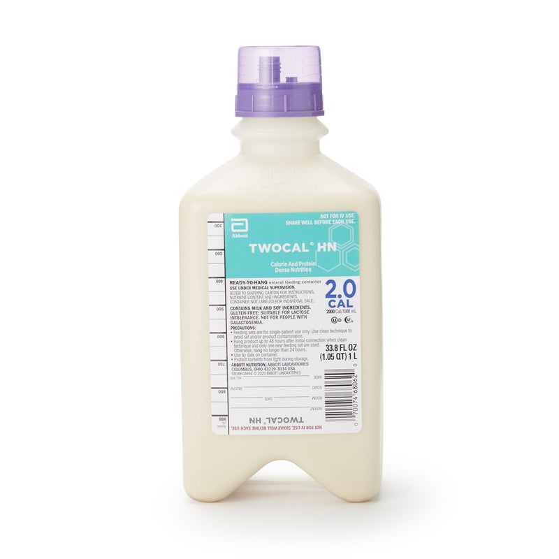 Twocal® Hn Tube Feeding Formula, 1 Liter Ready To Hang Bottle, Sold As 8/Case Abbott 68048
