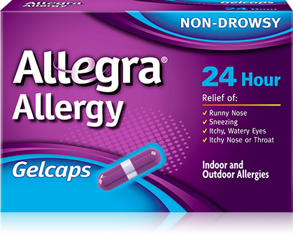 Allegra 24Hr, Gelcap 180Mg N/Drwsy Adlt (8/Bx), Sold As 1/Box Chattem 04116741220