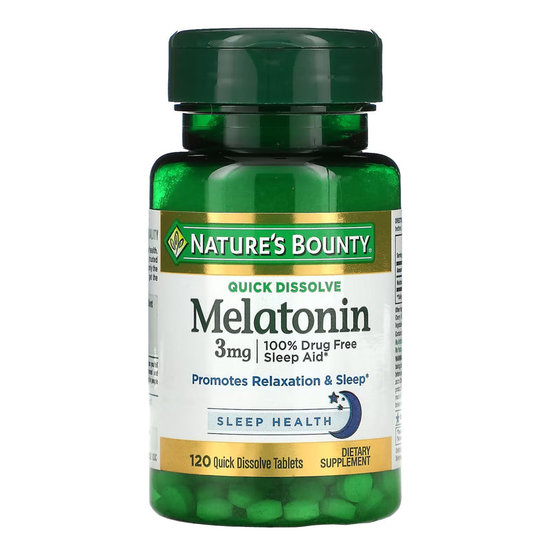 Melatonin, Tab Natures Bounty 3Mg (120/Bt), Sold As 1/Bottle Us 50428419642