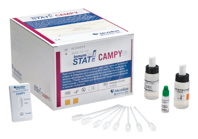 Immunocard Stat!® Campylobacter Immunoassay Digestive Test Kit, Sold As 30/Box Meridian 751530
