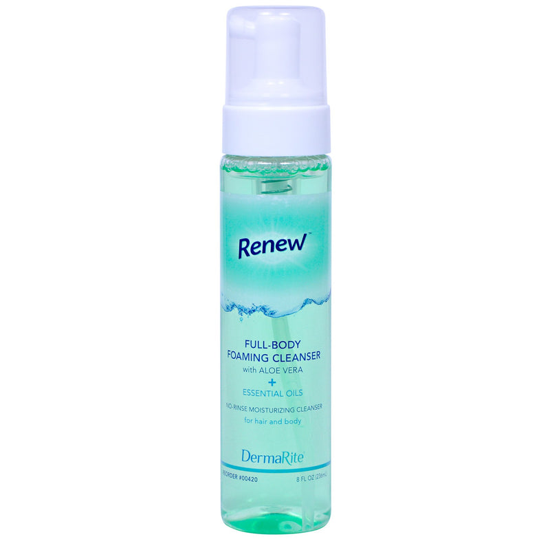 Renew™ Foaming Rinse-Free Body Cleanser, Sold As 12/Case Dermarite 00420