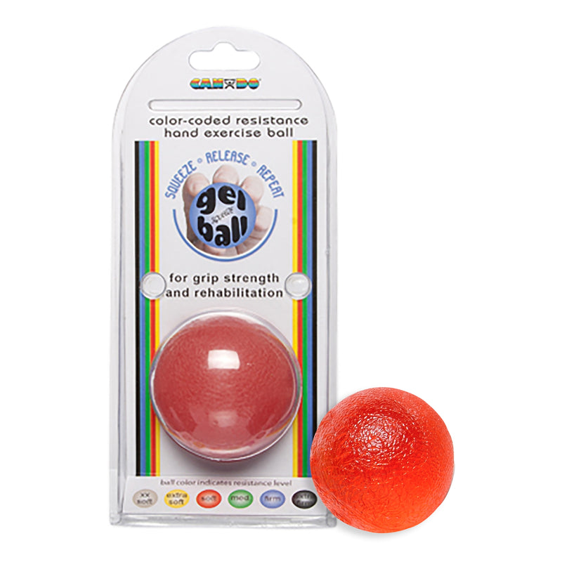 Cando® Standard Circular Gel Squeeze Ball, Red, Light, Sold As 1/Each Fabrication 10-1492