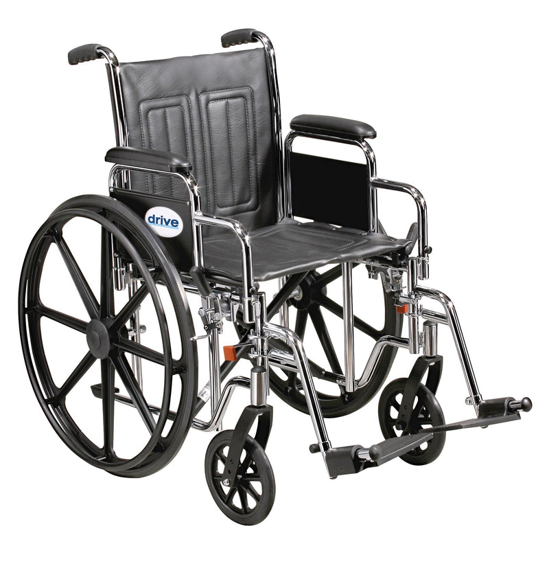 Drive™ Sentra Ec Hd Bariatric Wheelchair, 20-Inch Seat Width, Sold As 1/Each Drive Std20Ecddahd-Elr