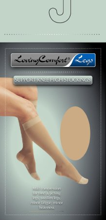 Loving Comfort Compression Stockings, Sold As 1/Pair Scott 1664 Bla 2X