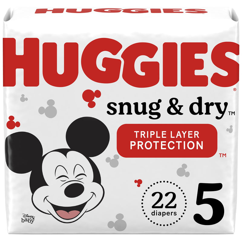 Huggies® Snug & Dry Diaper, Size 5, 22 Per Package, Sold As 88/Case Kimberly 51473
